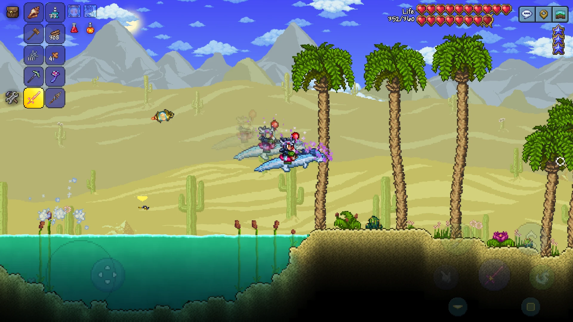 ✦ Terraria Mobile — пиксельное приключение со случайно генерируемыми мирами и почти пол...