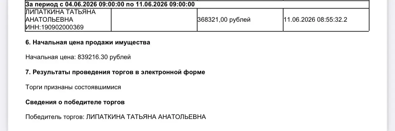 👋 Всем привет!

   На прошлой неделе наш трофей — земельный участок с торгов вблизи Красноярска! 📅