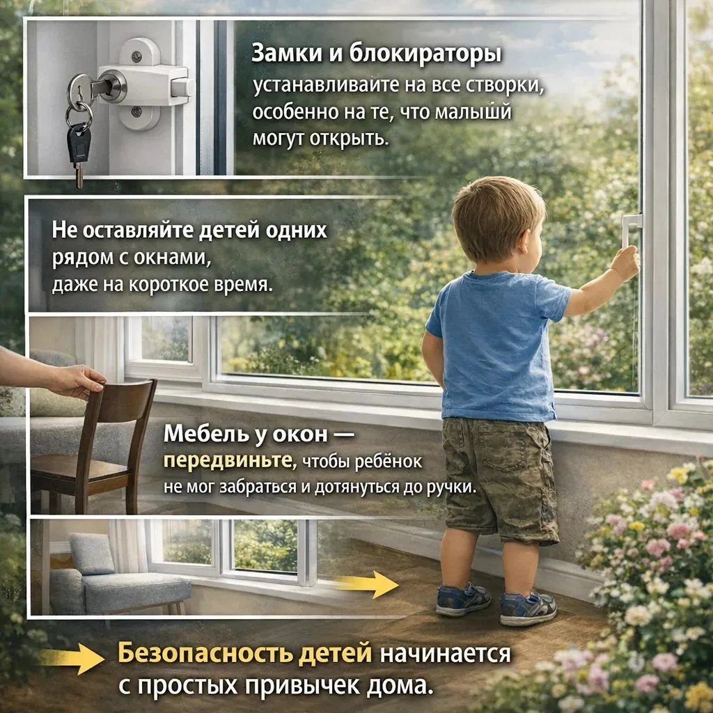 Акция " Ребёнок в комнате-закрой окно! " 
Вниманию родителей! Памятка для родителей об опасностях от