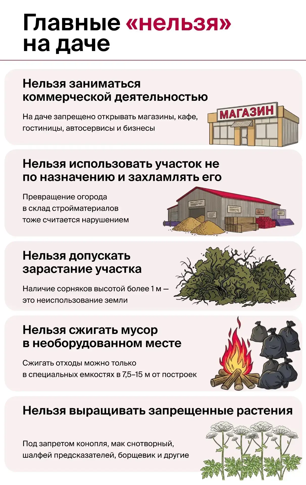 Многие дачники ошибочно полагают, что на собственной земле можно делать что угодно. Однако за наруше