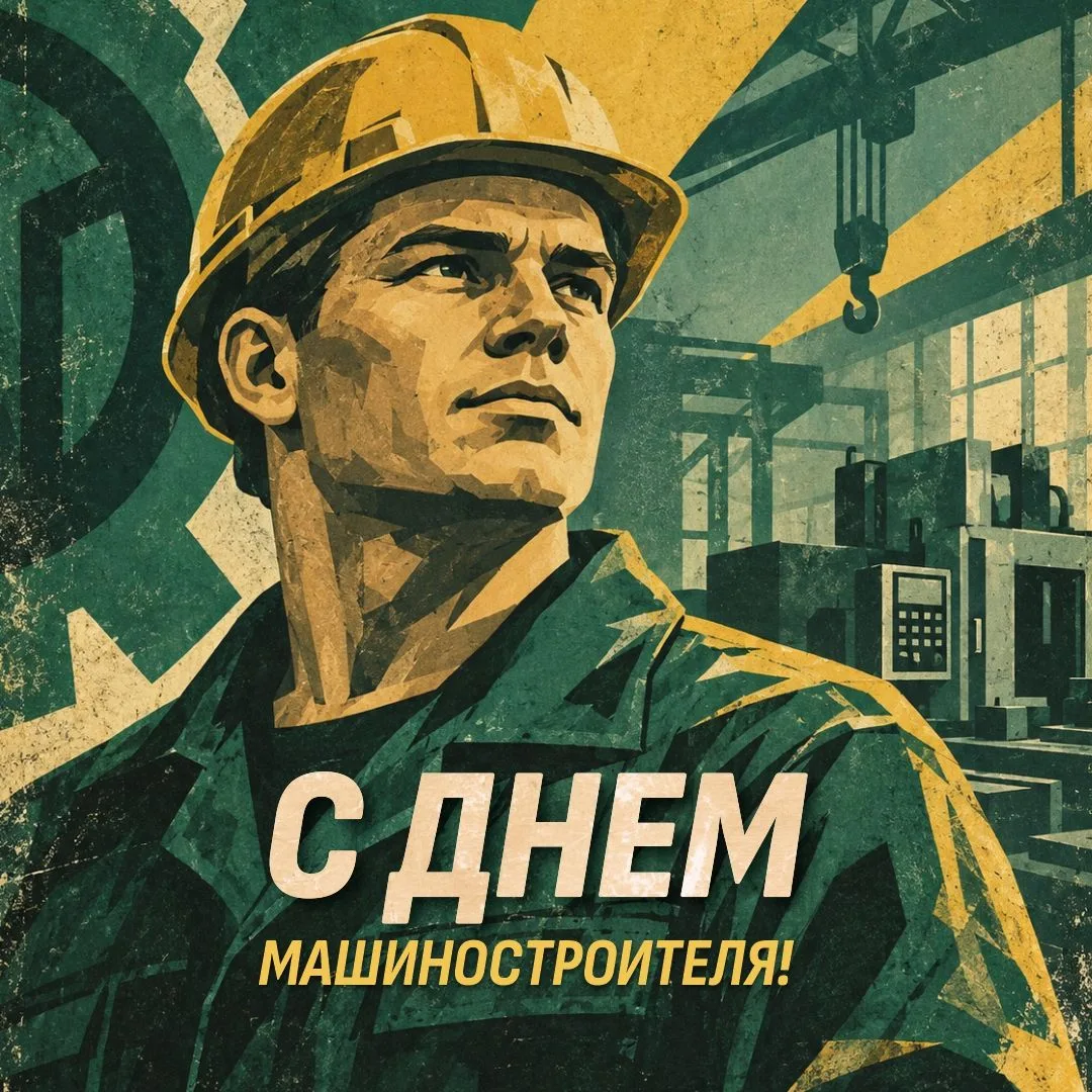 Коллеги, поздравляем вас с Днем машиностроителя!