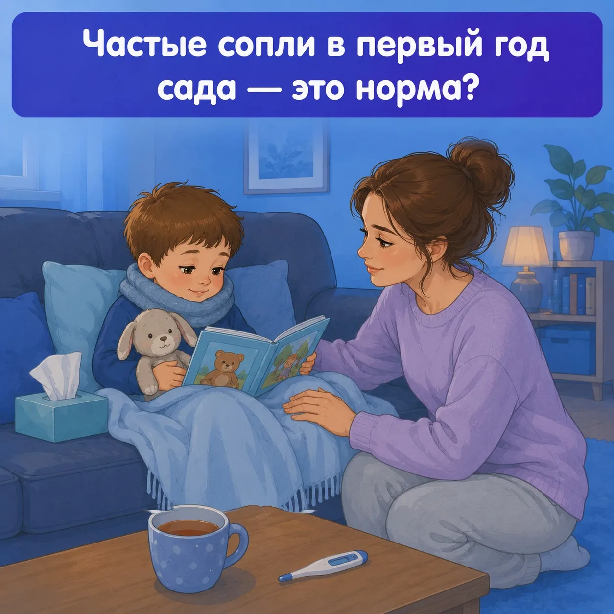 «Готовьтесь - в первый год сада вы будете часто лечить сопли». 

Если вам это уже говорили - вот что