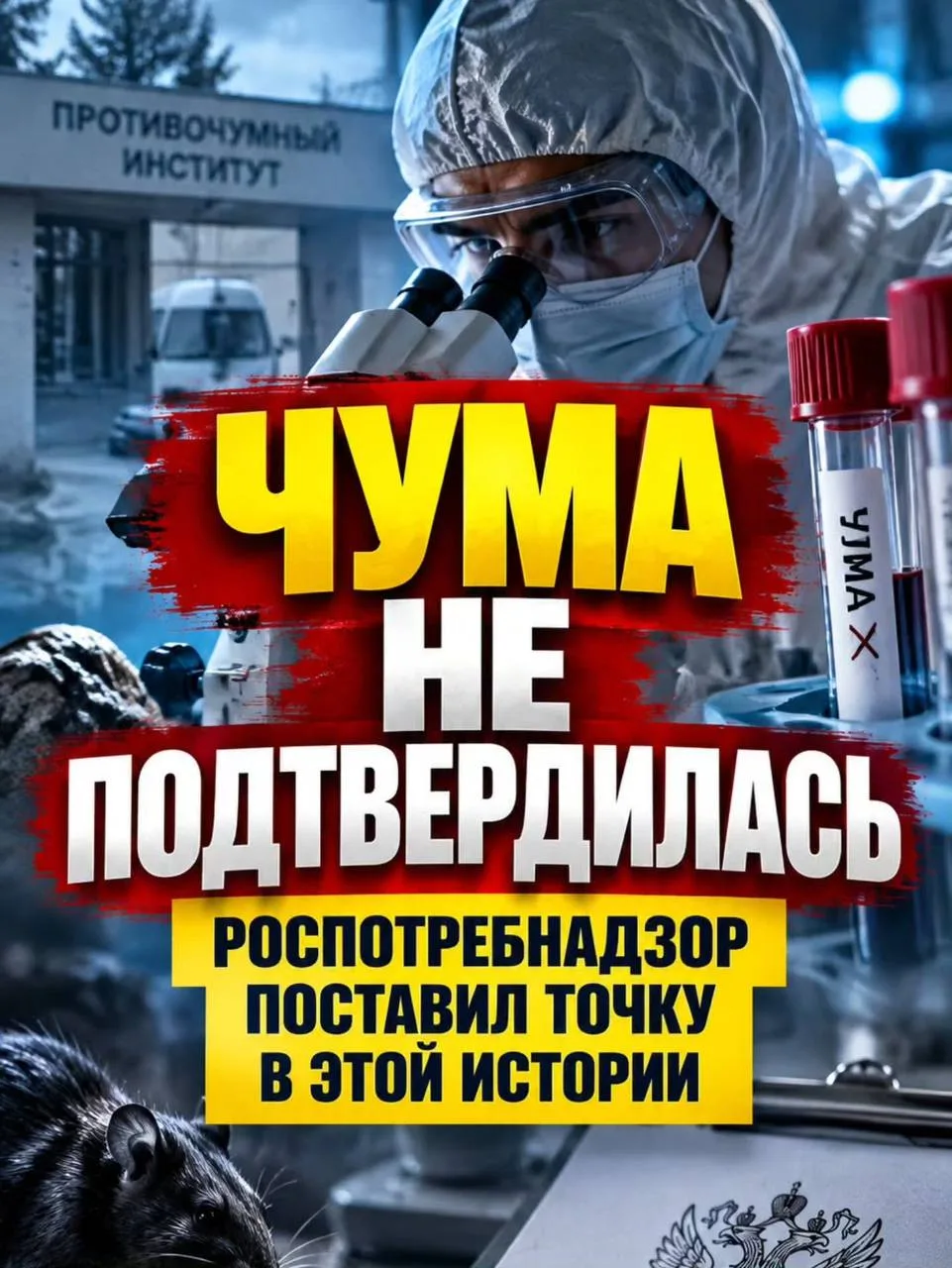 4 октября - Роспотребнадзор официально сообщил, что чума у погибшей сотрудницы противоч...