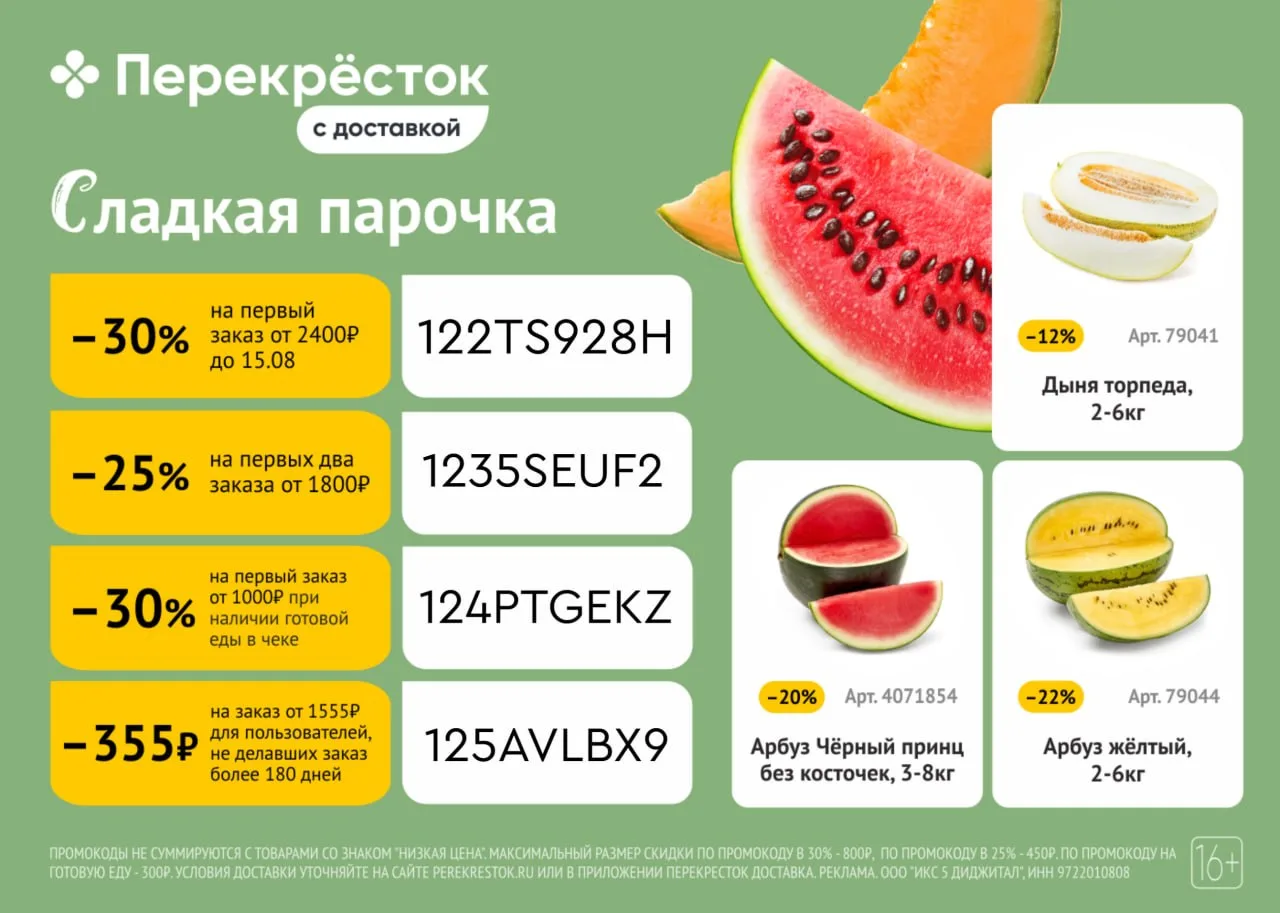 🚚 Перекрёсток Доставка