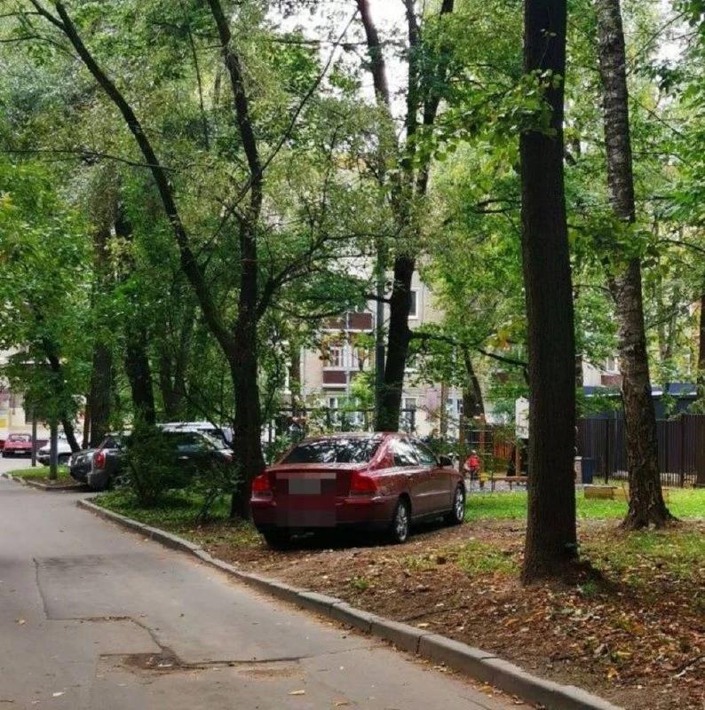🚨 Снова парковка на газоне — теперь на 3-й Парковой