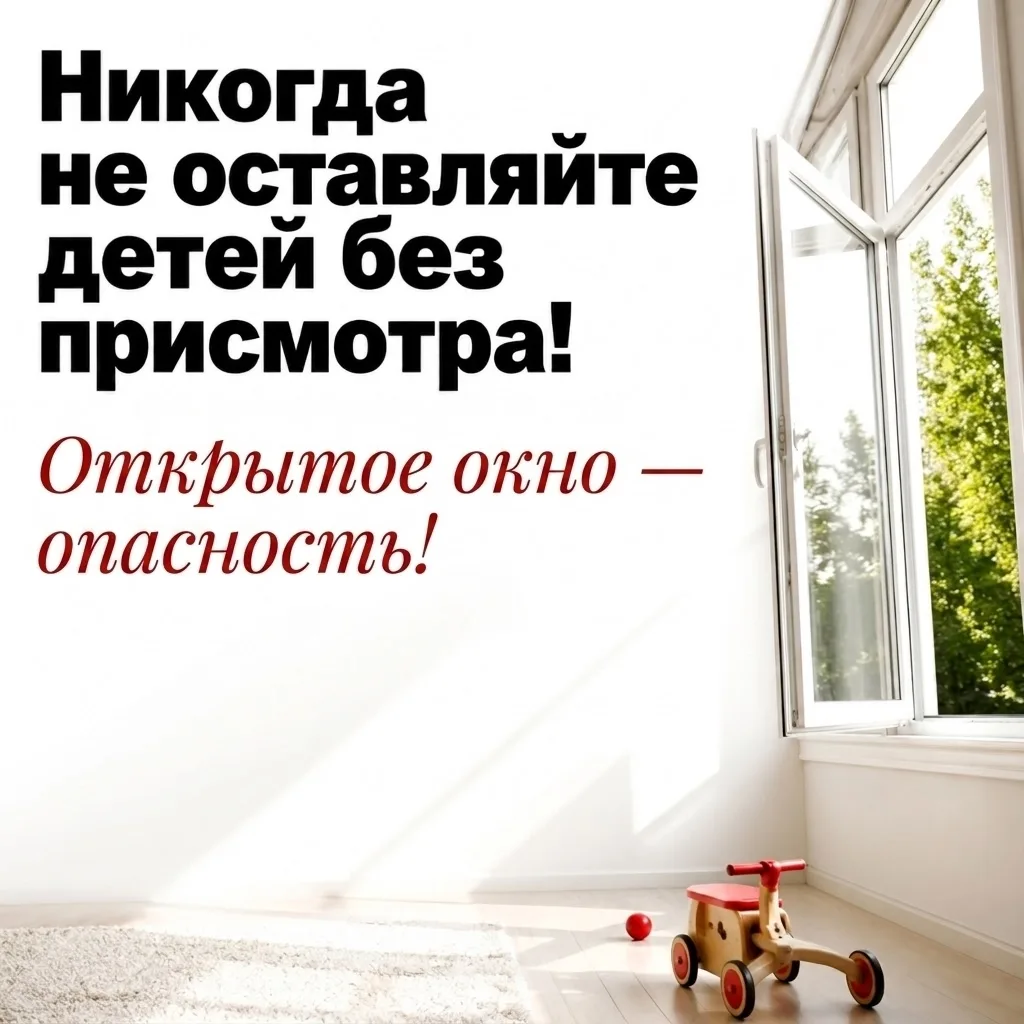 🏠 Ребенок в доме — окно под контролем!
