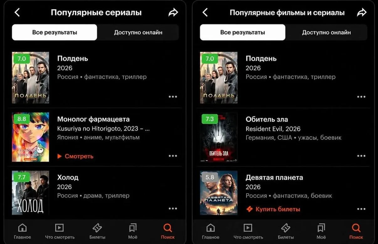 Сериал «Полдень» занял первое место в Кинопоиске спустя два дня после премьеры.
