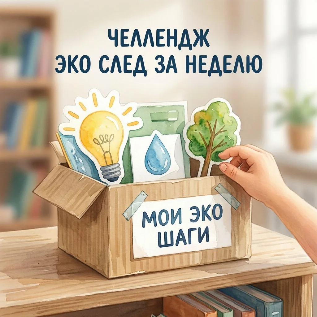 🌳«Челлендж „Эко‑след за неделю“: маленькие шаги — большая польза!» 
 
Челлендж продолжается! Ты ещё