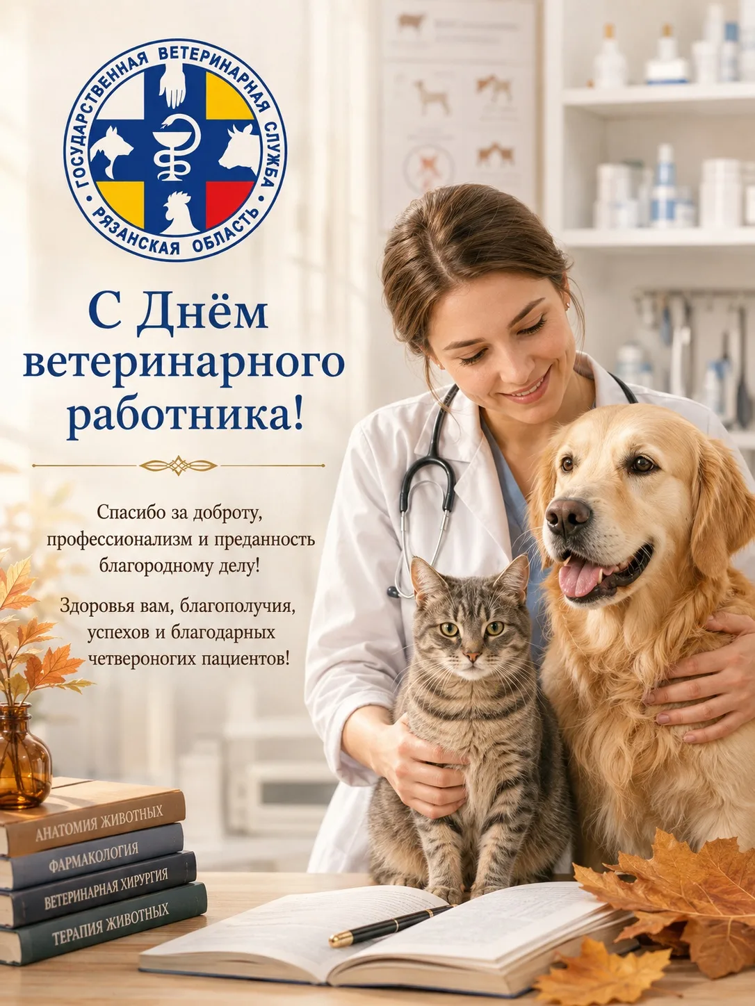 С Днём ветеринарного работника! 🐾
