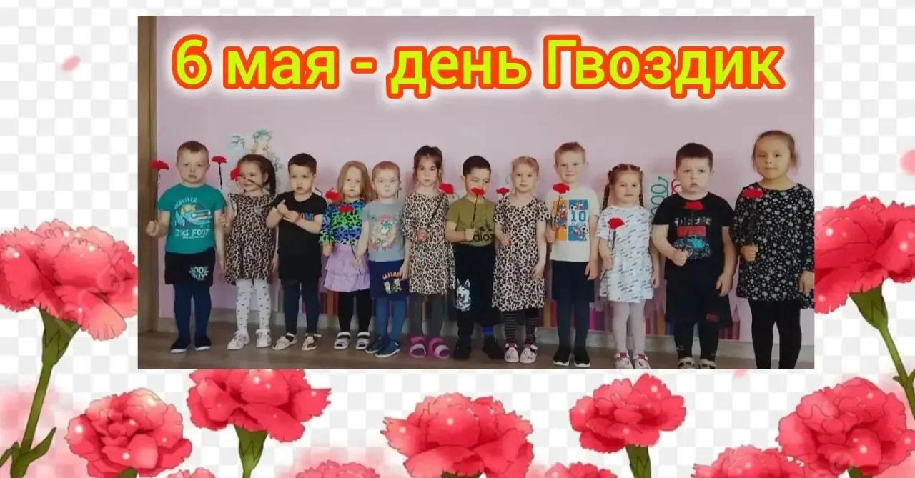 6 мая - День Гвоздик.