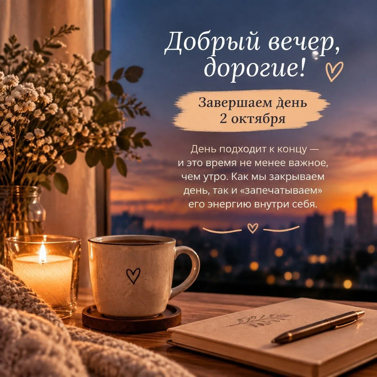 Добрый вечер, дорогие! Завершаем день 2 октября
