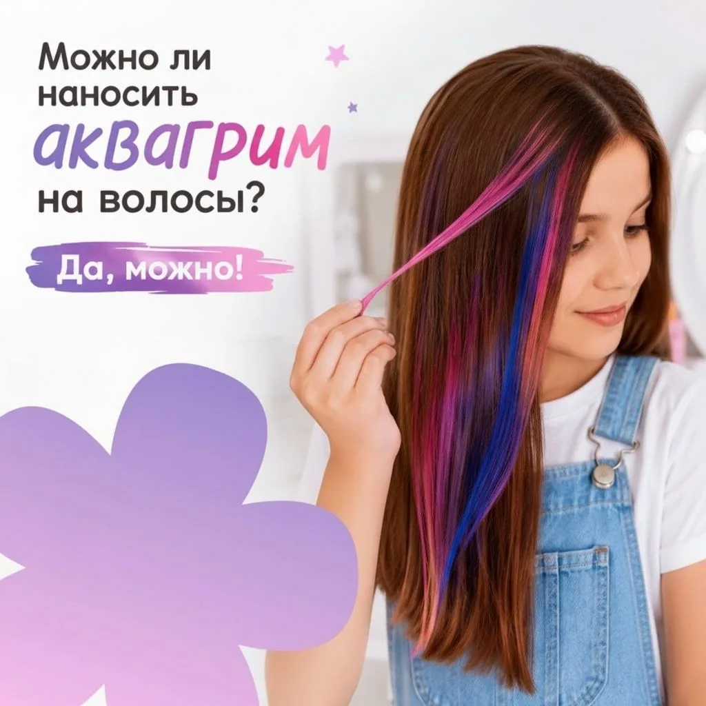 ✨ Можно ли наносить аквагрим на волосы?

Да, можно!

Аквагрим на водной основе подходит не только дл