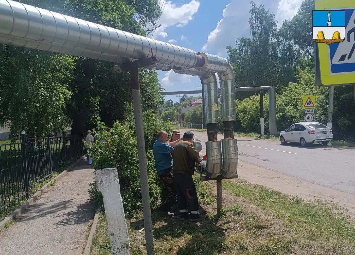 Специалистами МУП «Ардатовтеплосеть» проведен плановый ремонт теплосетей на переулке Луначарского и 