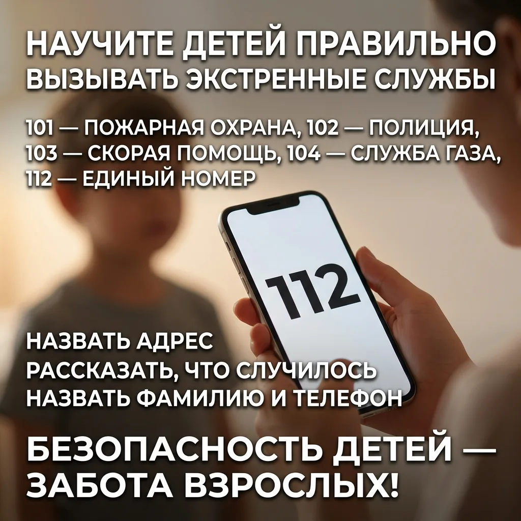 Безопасность в одном звонке: алгоритм действий для детей