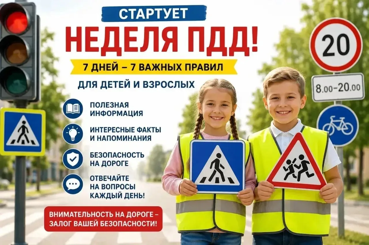 СТАРТУЕТ НЕДЕЛЯ ПДД!

Первый урок — для детей, взрослых и даже для тех, кто за рулём!


Мы привыкли 