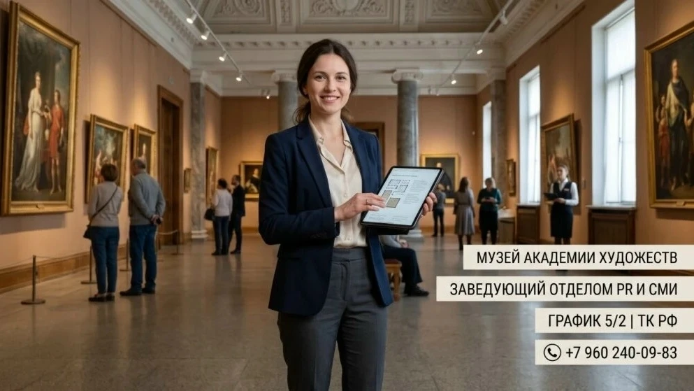 🏛 Зарплата от 73 833 ₽ плюс ежемесячные бонусы: открыта вакансия заведующего отделом и...