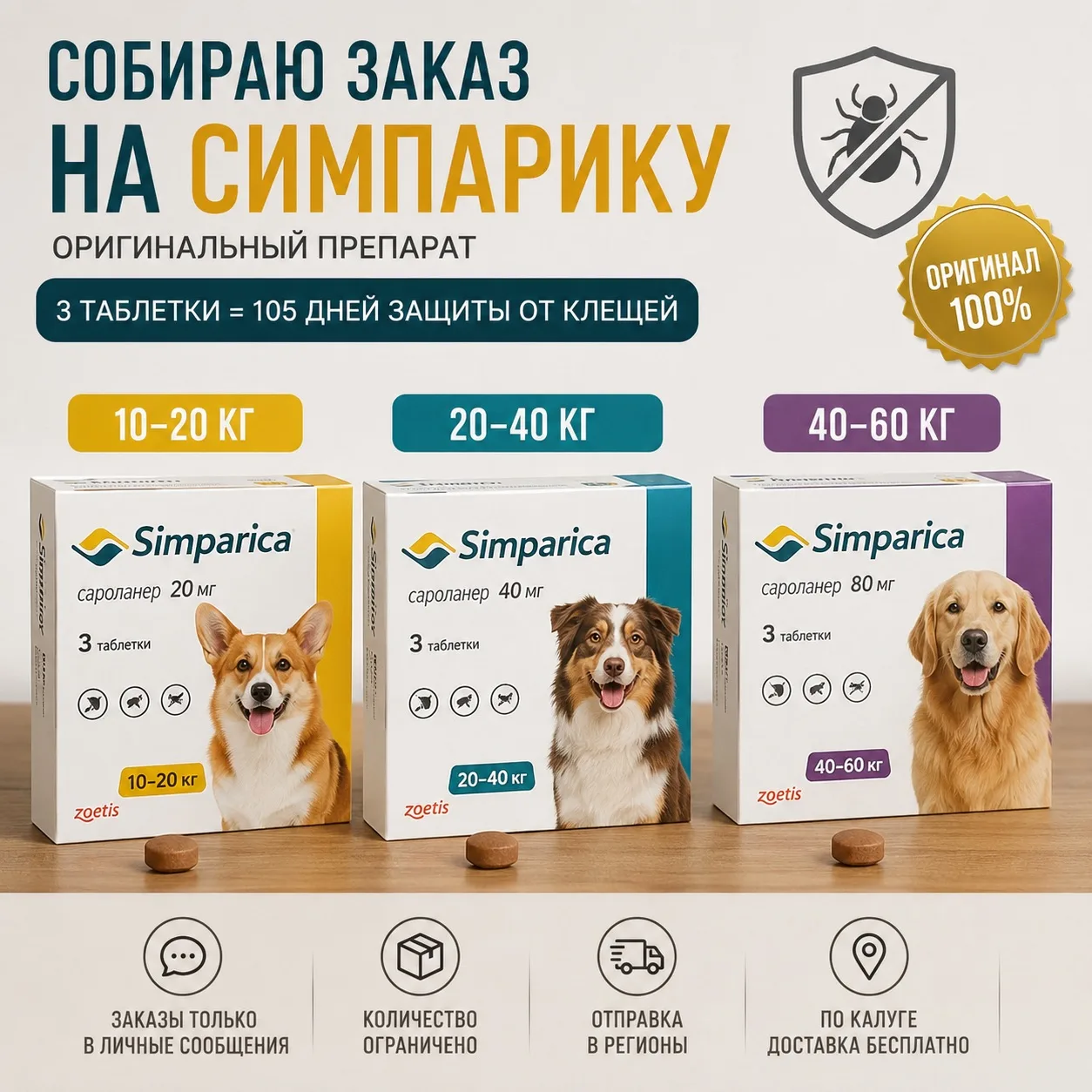 Собираю заказ на оригинальную Simparica.