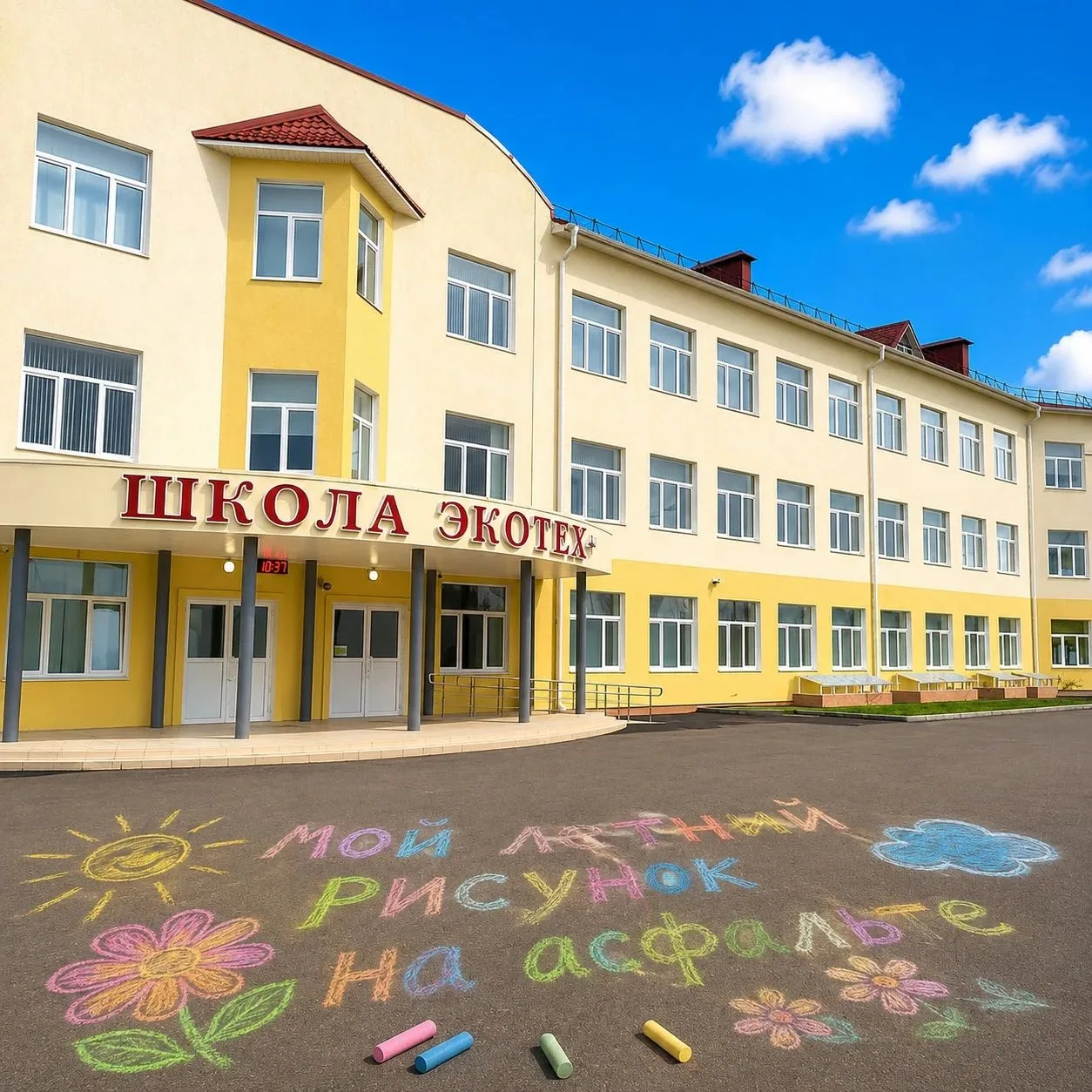 Всемирный день рисования на асфальте☀️