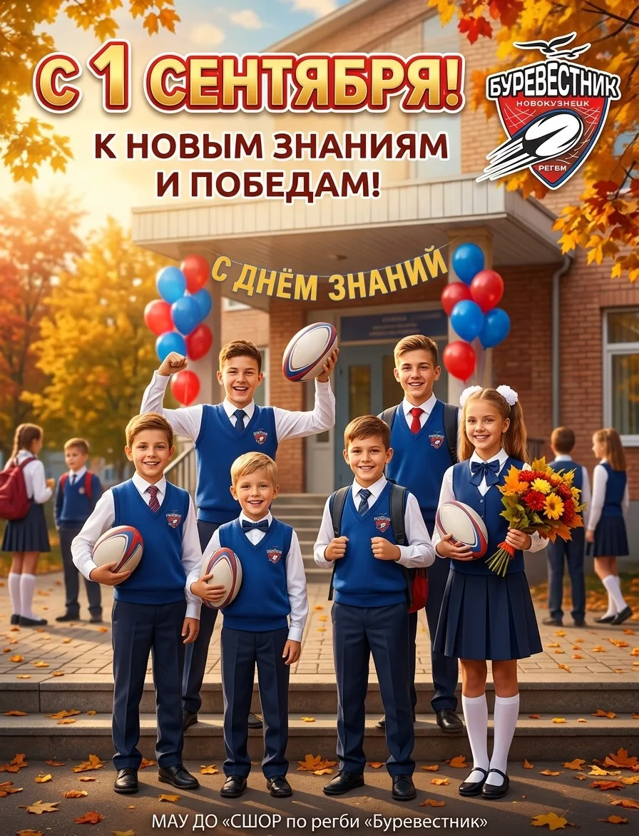 🏉 Вперёд, к новым победам в учебе и на поле! С 1 сентября! 📚