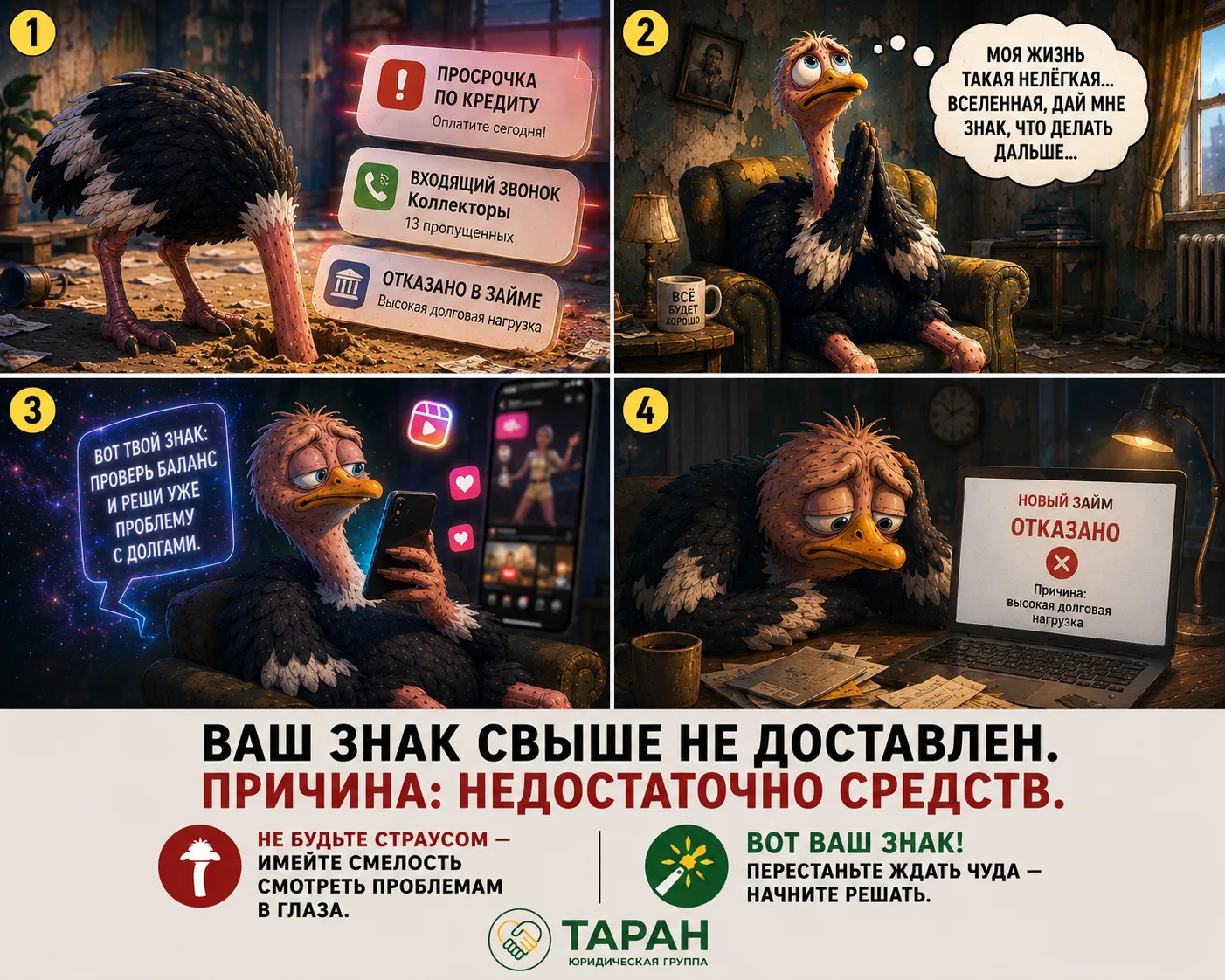 ЧЕМ БОЛЬШЕ ДОЛГ — ТЕМ МЕНЬШЕ ХОЧЕТСЯ НА НЕГО СМОТРЕТЬ