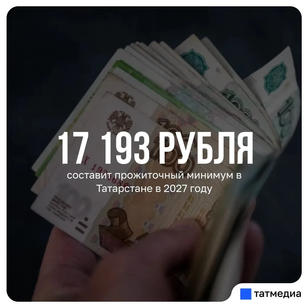 В Татарстане определили прожиточный минимум на 2027 год