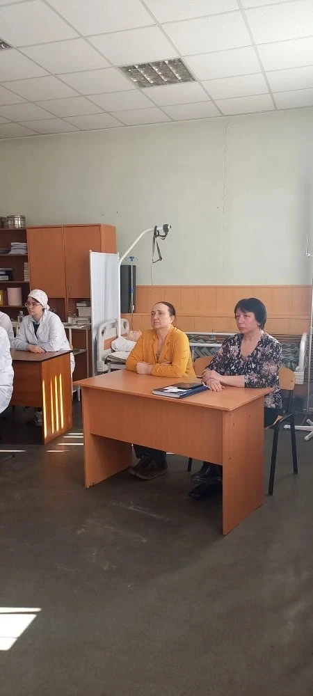 ‼️23 марта 2026 года преподаватели медицинского отделения Бегимбетова Вера Николаевна и Бокарёва Зоя