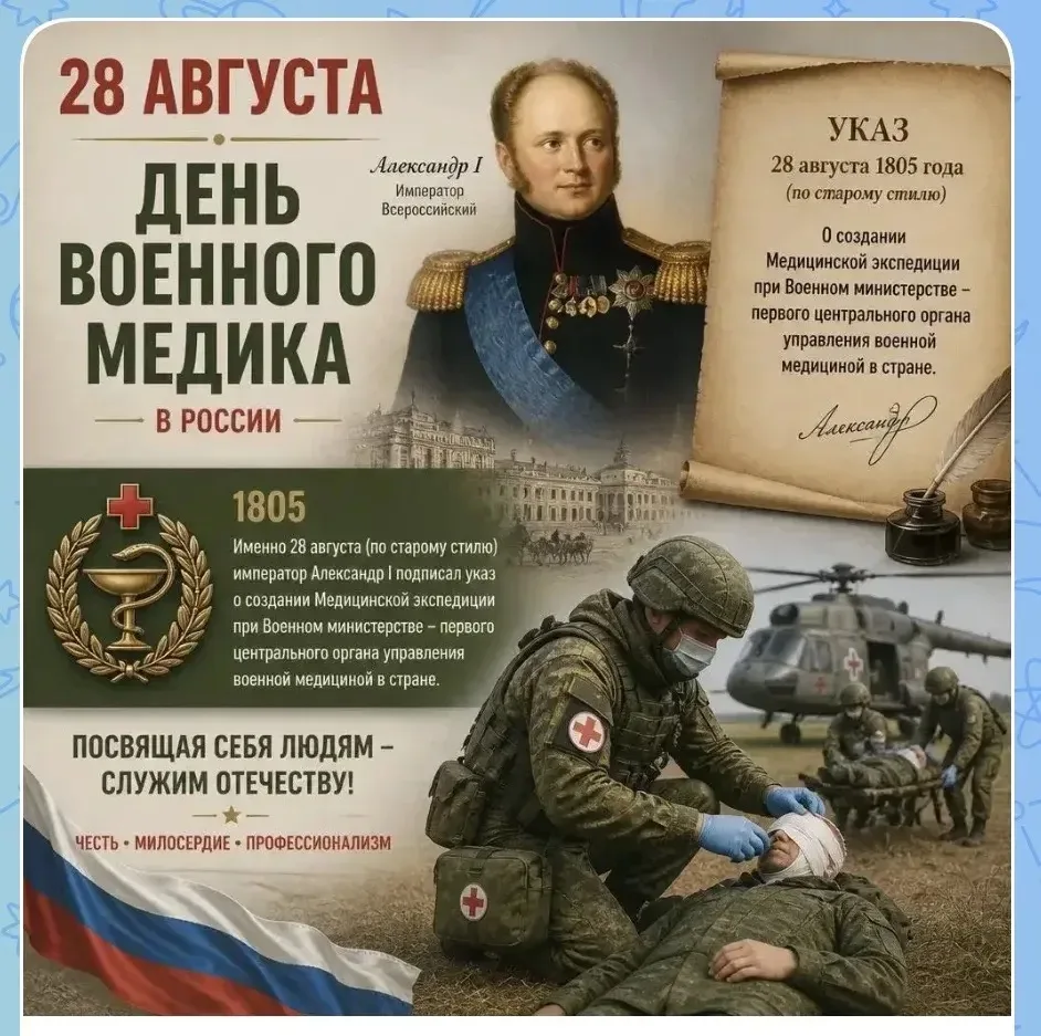 🇷🇺Дорогие наши военные медики, врачи, медицинские братья и сестры!