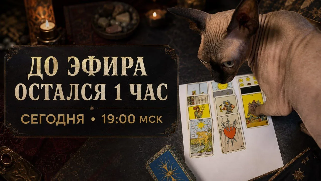 До эфира остался всего час! 🔮