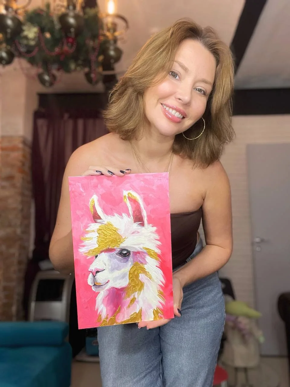 🎨 Через час — рисуем интерьерную картину в трендовой стиле