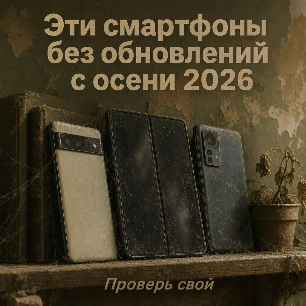 Осенью 2026 без обновлений останутся Galaxy Z Fold3, Pixel 6, Xiaomi 12T и ещё куча мод...