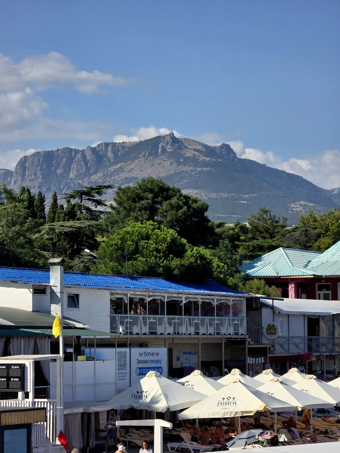 ⛰️ Вид на гору Демерджи. Всем красивого вечера!