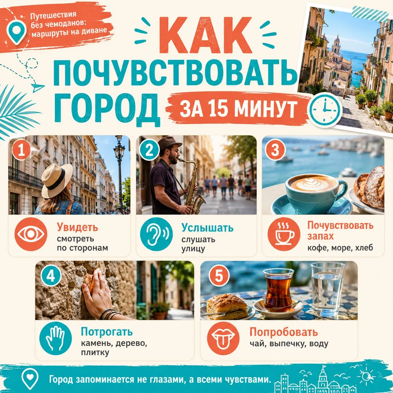 👀 Как почувствовать город за 15 минут