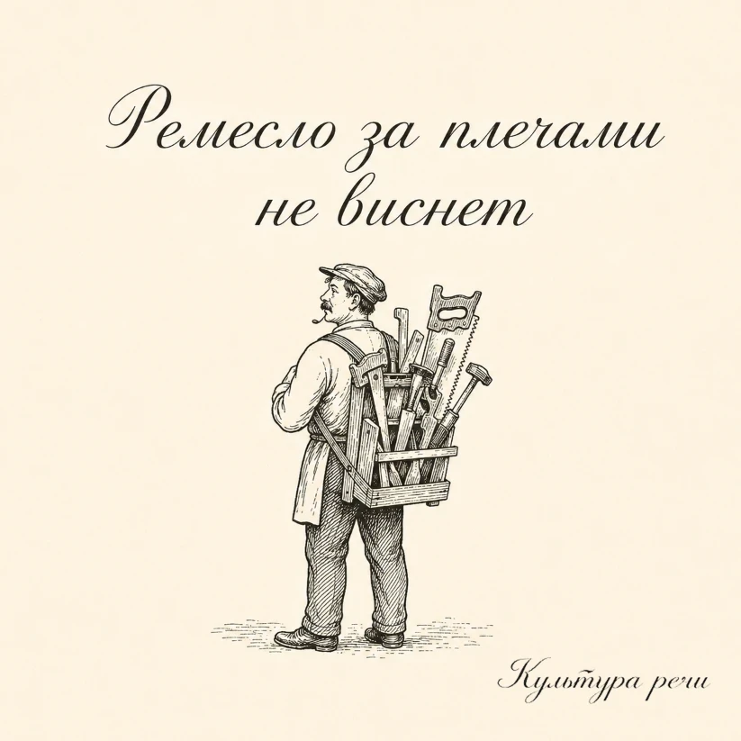 Ремесло за плечами не виснет