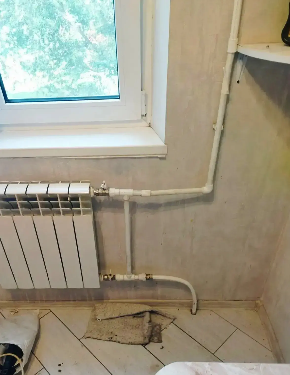 🔧Замена участка стояка ЦО по адресу: