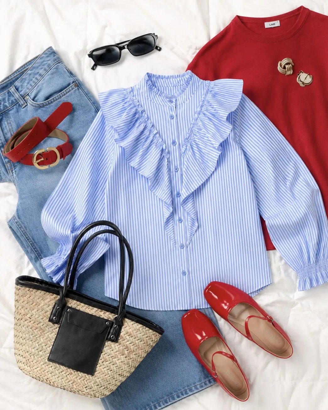 Ваши любимые flat lay, накидайте сердечек, пожалуйста ☺️ 

Образ 1: https://www.wildberries.ru/baske