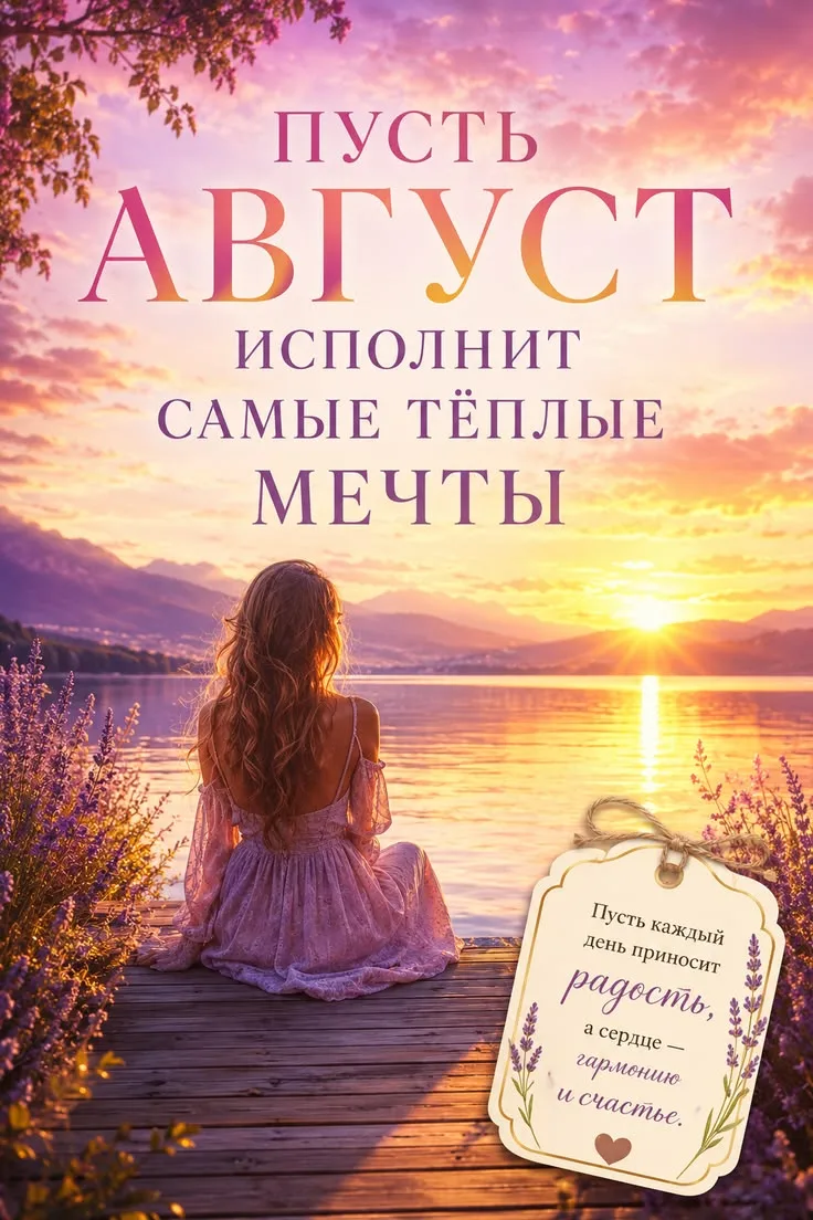 ☀️ Август — последний месяц лета… и, пожалуй, самый волшебный