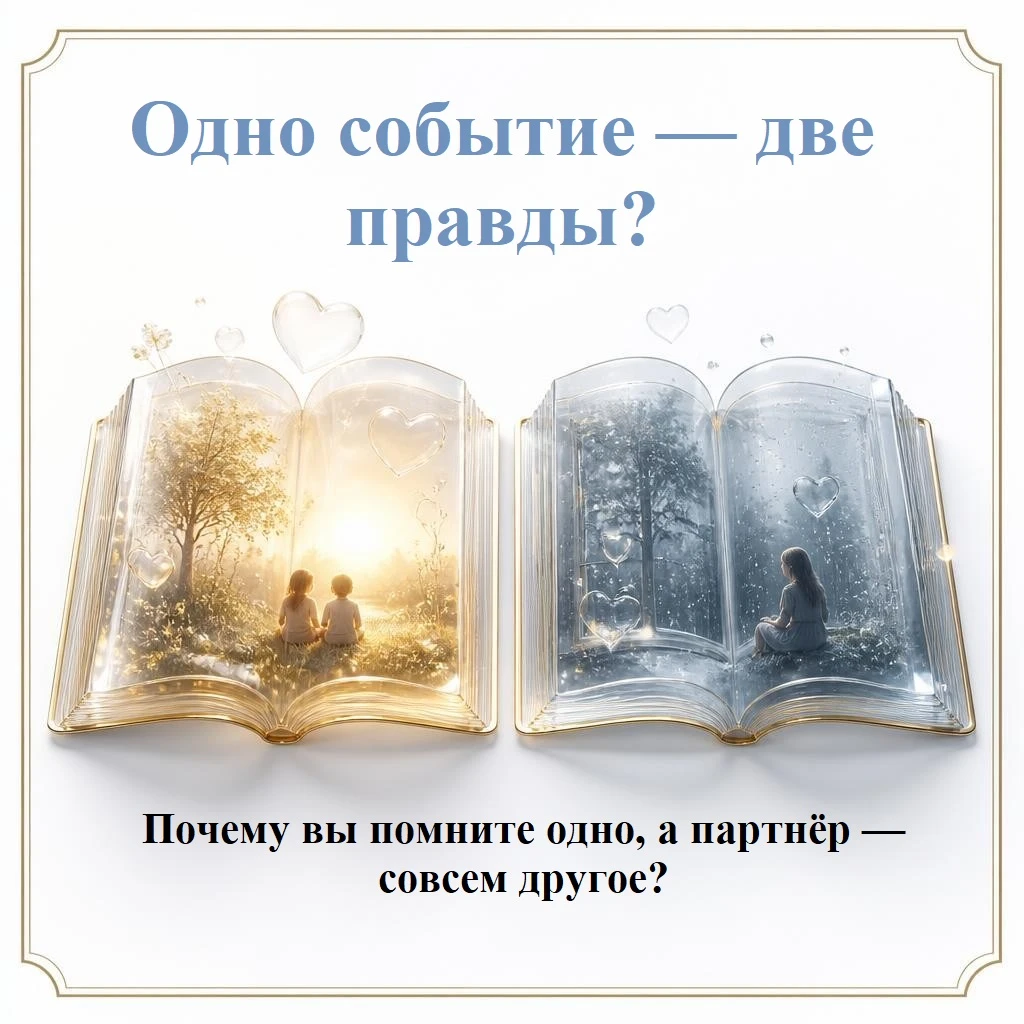 Почему вы помните одно, а ваш партнёр — совсем другое? Ответ в одной метафоре.