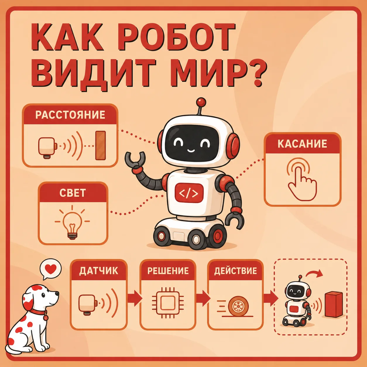 У РОБОТА НЕТ ГЛАЗ. ЗАТО ЕСТЬ ДАТЧИКИ