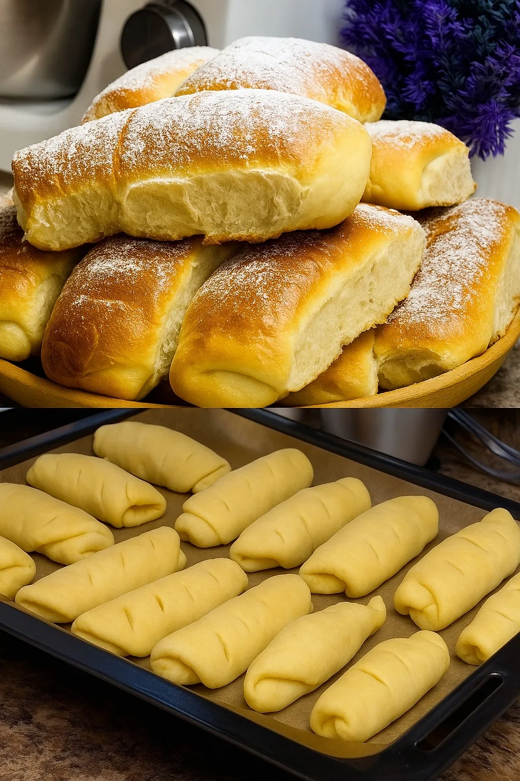 Пышные булочки с вареной сгущенкой