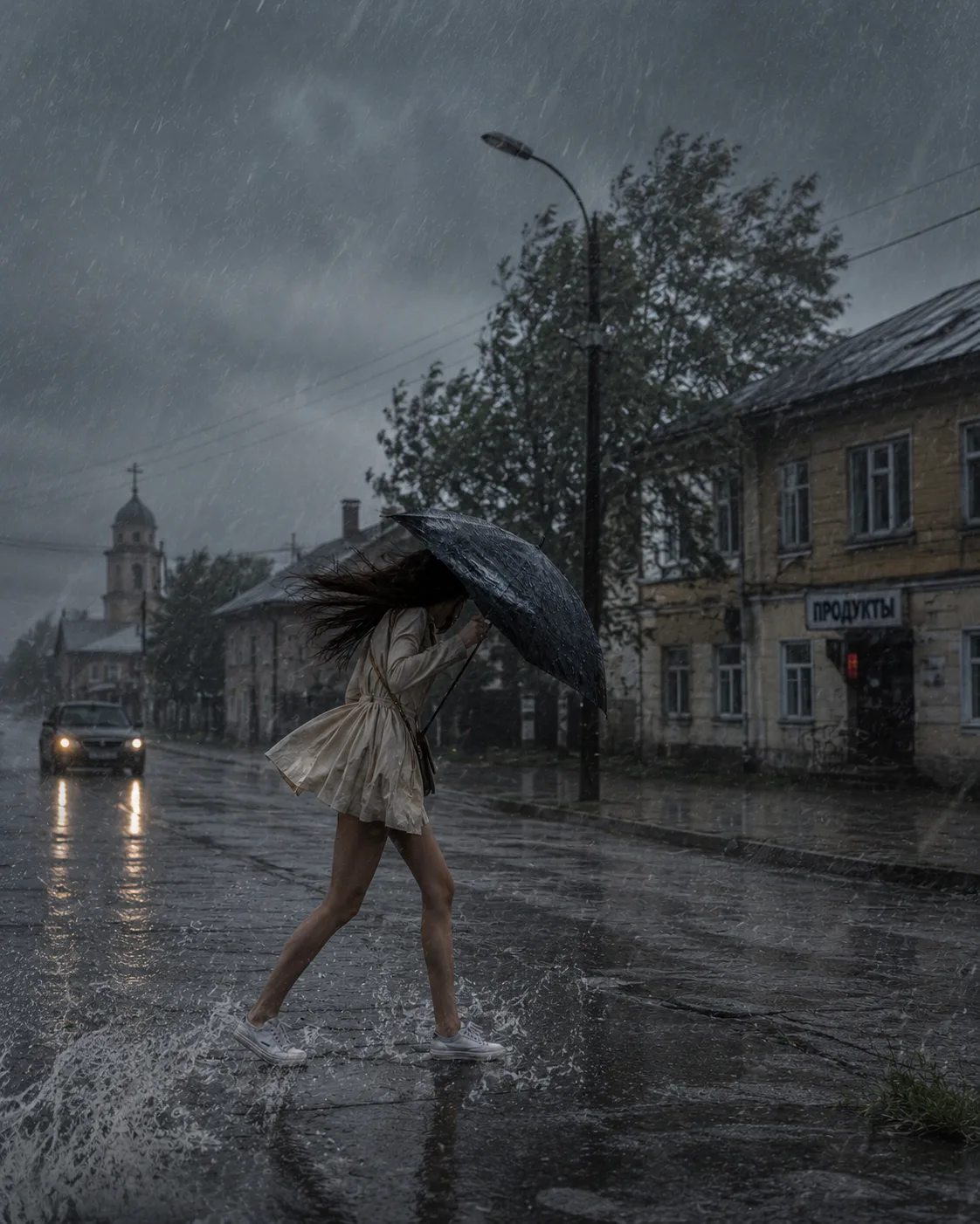 Очень сильный дождь, местами ливень, гроза, град, порывы ветра до 20 м/с на территории Ивановской об