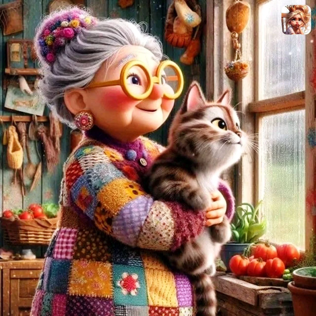 ☔ А потом, обняв кота, посидеть у окна..