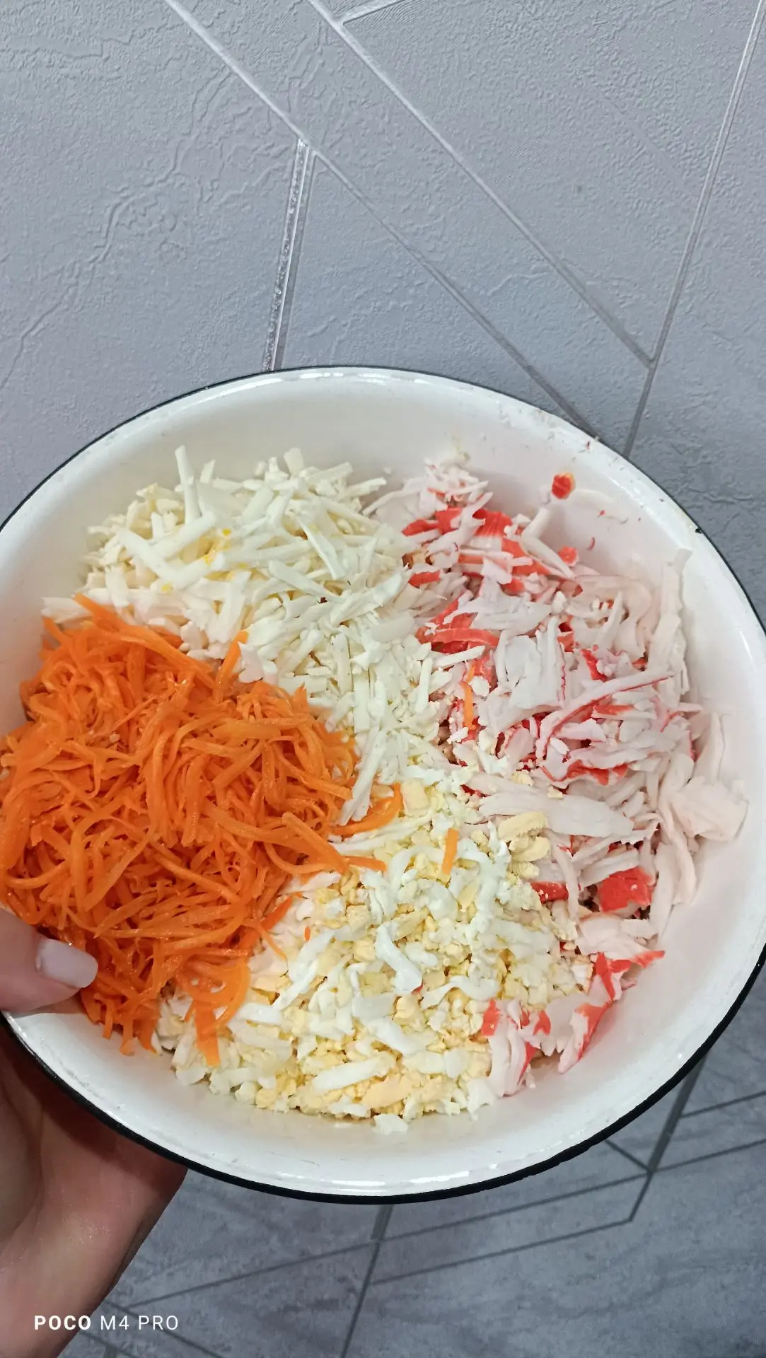 Сделала новый салат. Ингредиенты все на фото.