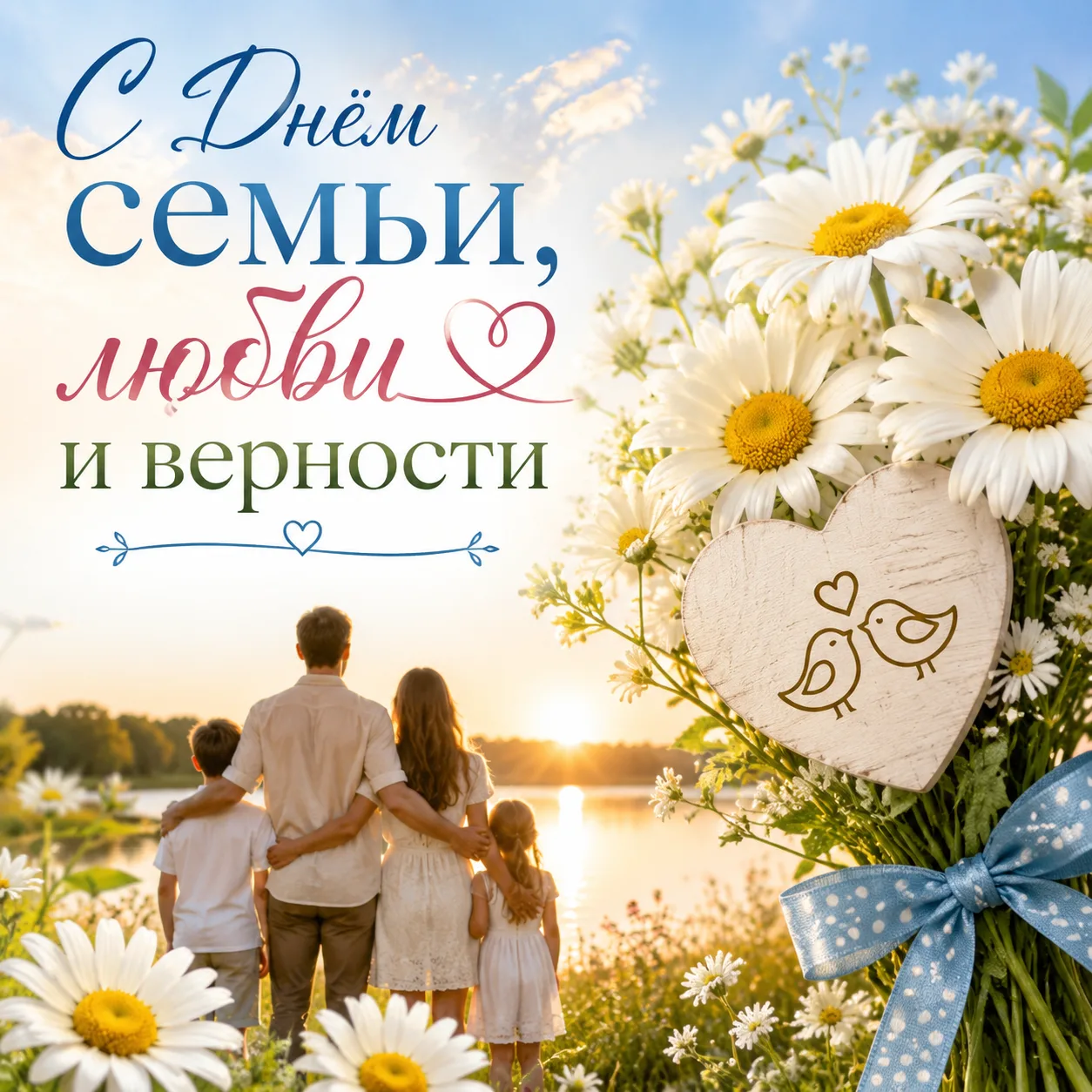 ✨ Уважаемые жители! 

Поздравляем вас с Днём семьи, любви и верности! ❤️

Этот праздник напоминает н