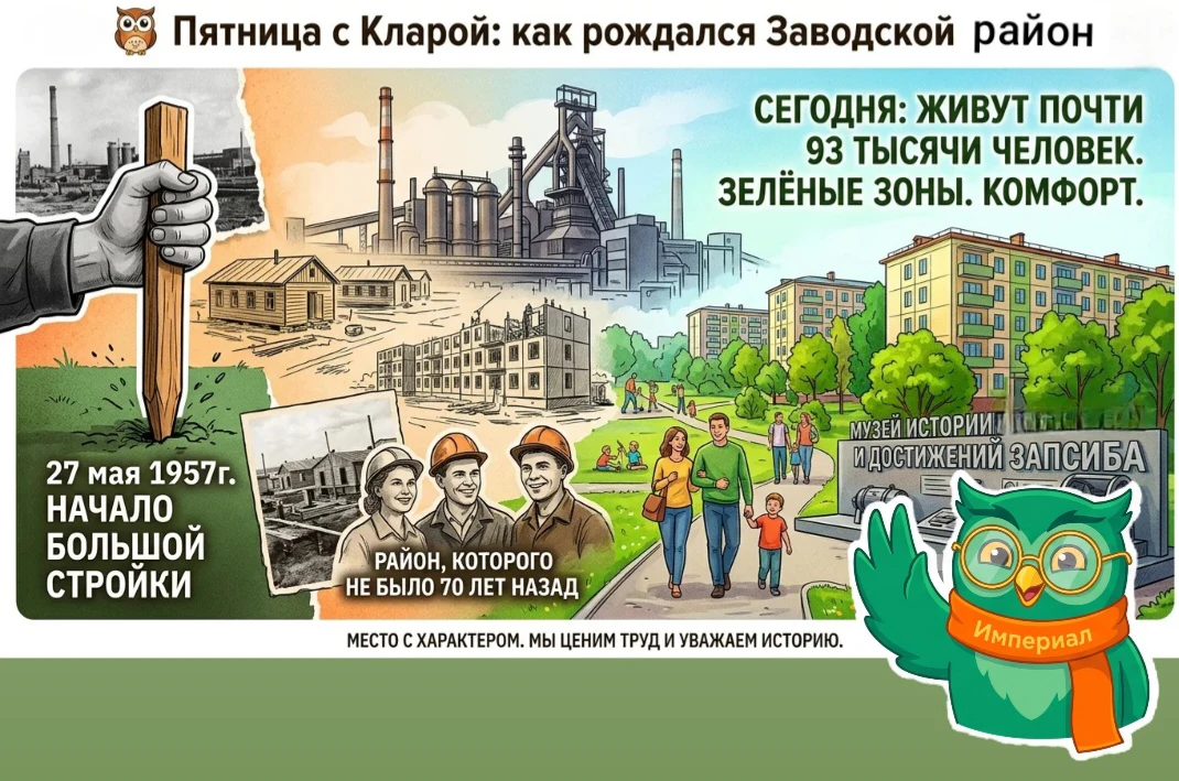 🦉 Пятница с Кларой: как рождался Заводской район