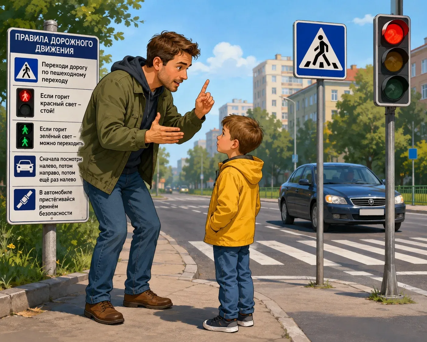 Летние каникулы — время радости, но и особой бдительности на дорогах! ☀️🚗