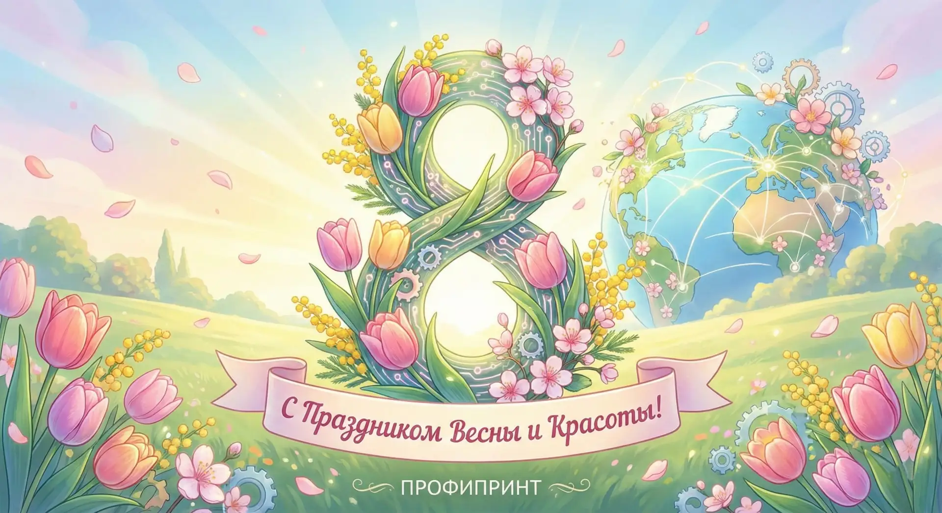 С ПРАЗДНИКОМ ВЕСНЫ И КРАСОТЫ!