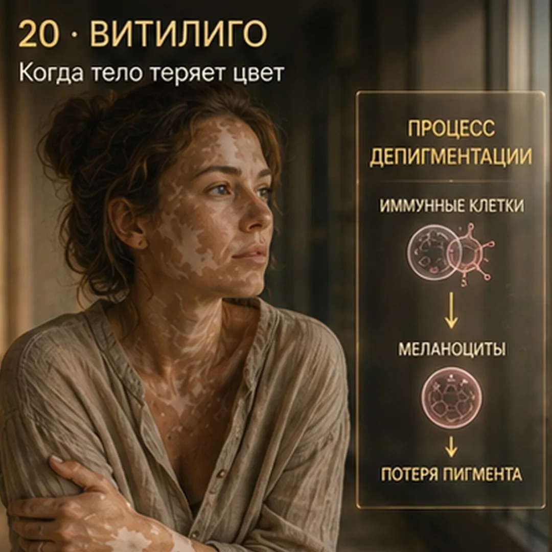 Витилиго не гаснет само. И то, чем его лечат с прошлого года, называется ингибитор — то...