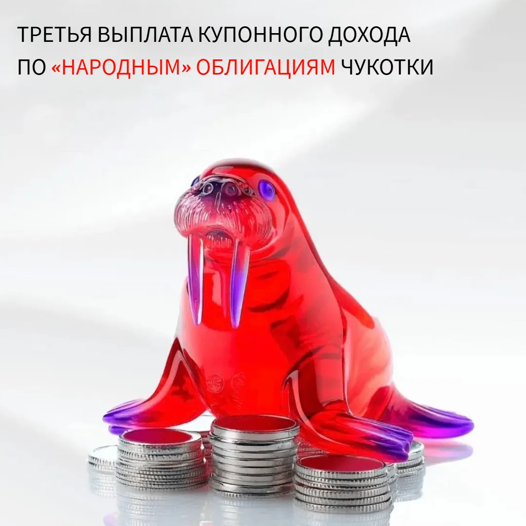 Состоялась третья выплата купонного дохода по «народным» облигациям Чукотки

1 июля 2026 года состоя