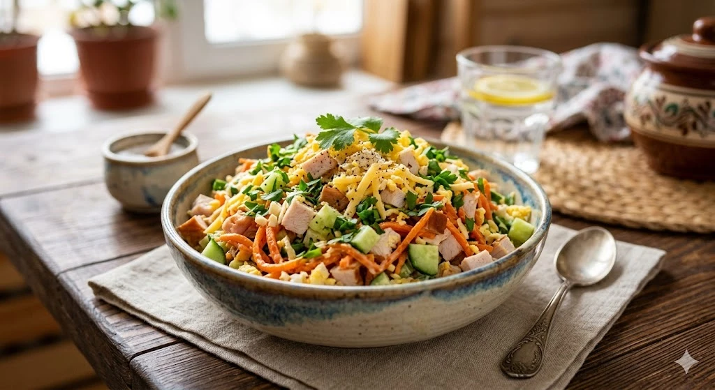 🥗Салат «Пикантный восторг» с корейской морковью🥗