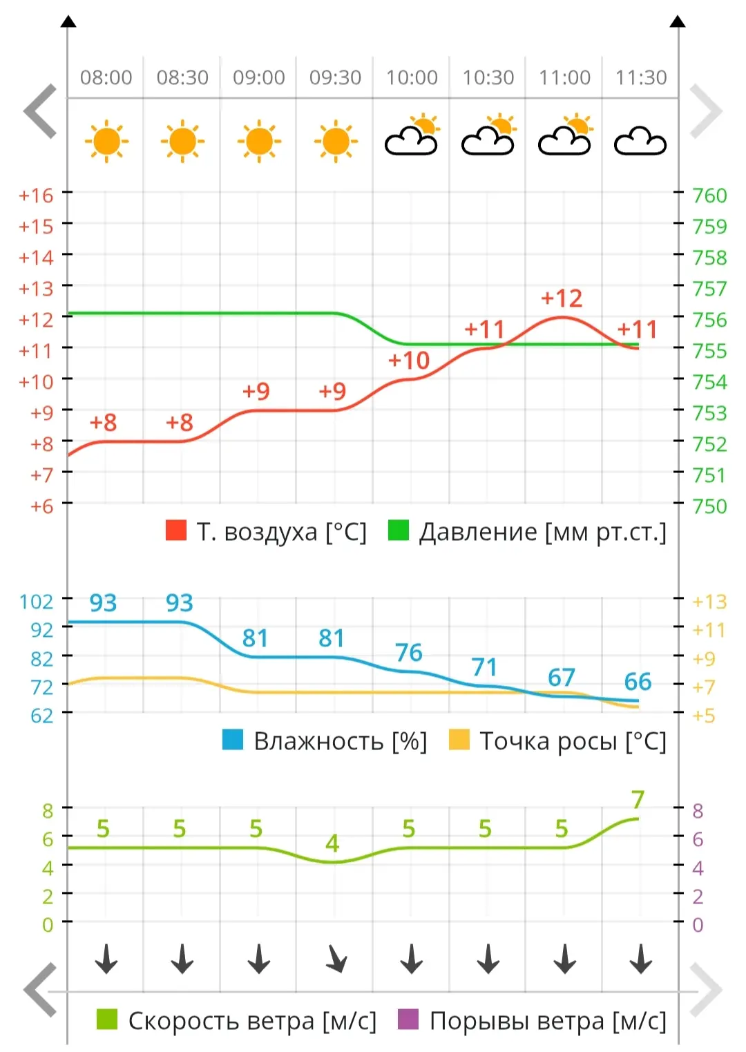 🌡 К обеду воздух в Чебоксарах прогрелся до 11-12 градусов.